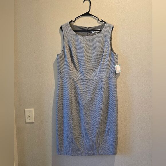 Kasper Dresses & Skirts - Kasper Classic Gray Midi Dress Sz 16 NWT